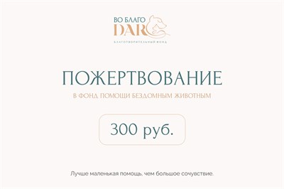 Пожертвование 300 руб. 1058786